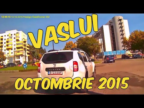 Orasul VASLUI traseu Crucea Garii - Traian in oct. 2015 video Full Hd 1080p