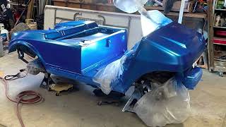 Painting a club car golf cart