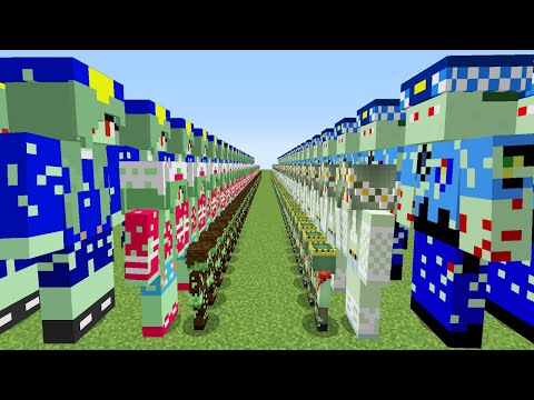 FAKİR ZOMBİ ORDUSU VS ZENGİN ZOMBİ ORDUSU 😱 - Minecraft