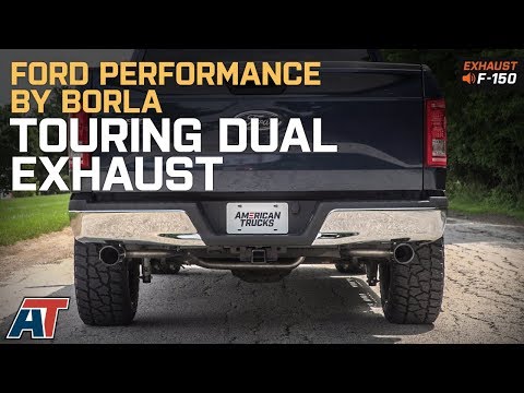2015-2018 F150 Ford Performance by Borla Touring Dual Exhaust - Rear 5.0L Sound Clip & Install