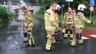 Spoortunnel door regenval onder water -De Klomp-