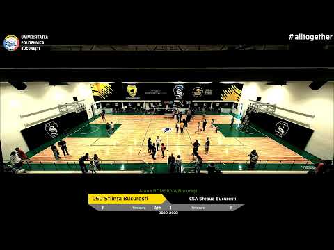 LIVE 🏀 TF U18 FINALA MARE CSU Stiinta Bucuresti vs CSA Steaua Bucuresti