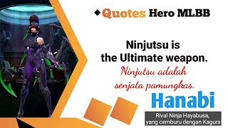 Download lagu Suara dan Arti Kata Kata Hero Hanabi| Mobile Legends mp3