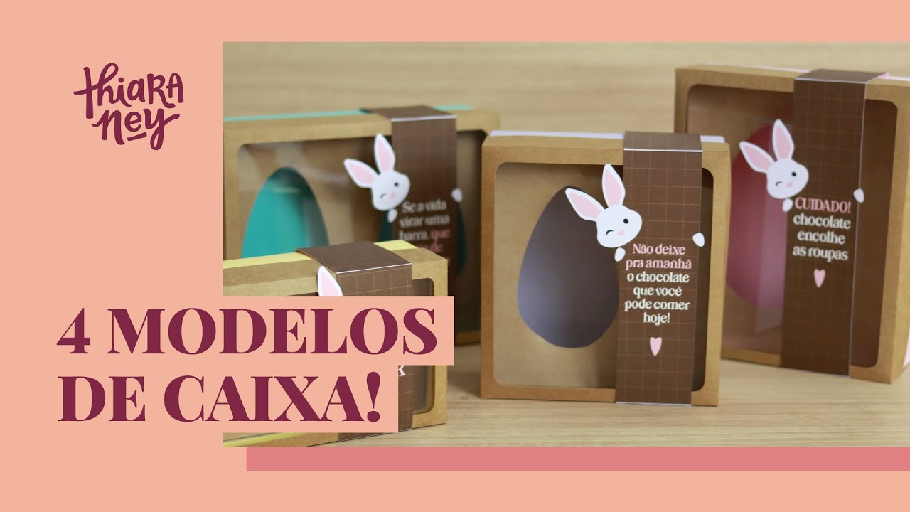 Como fazer caixa para ovo de colher - 50g, 100g e 150g.