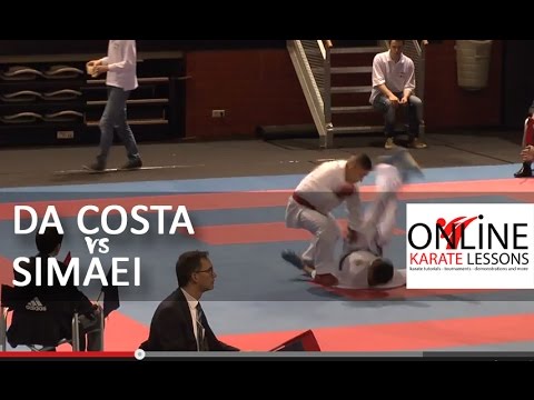 Steven Da Costa (FRA) vs Peyman Simaei (SWE) Karate1 Premier League Dutch Open 2015