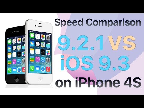 iPhone 4S iOS 9.2.1 vs iOS 9.3 Final Version Speed Comparison Build 13E233 and 13E237