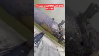 Achei uma pistola na pesca magnetica #fishing #pescamagnetica #pescariamagnetica