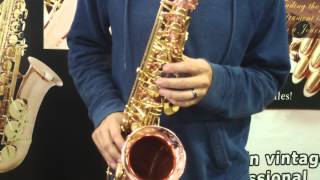 Video thumbnail for Saxquest! New Buffet Senzo Red Brass Alto Pt2 by SaxquestShop