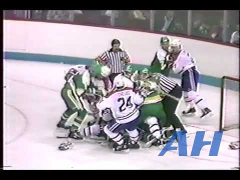 NHL Oct. 13, 1986 Montreal Canadiens v Minnesota North Stars (R) Chris Nilan v Craig Hartsburg (R)