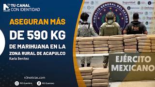 Aseguran más de 590 kg de marihuana en la zona rural de Acapulco
