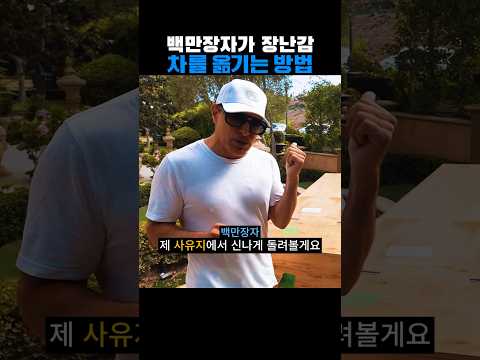 백만장자가 장난감 차를 옮기는 방법