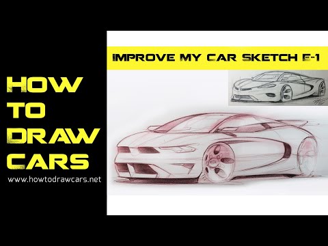 Pro Designer Teaches You Top 3 Tips for Better Drawings Right Now - Improve My Car Sketch 1