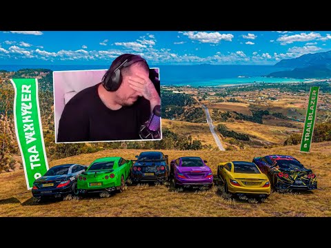 THE MOST OPPOSITE CARS ON THE DEATH HILL WITHOUT BRAKES - MERCEDES CLK VS NISSAN GT-R