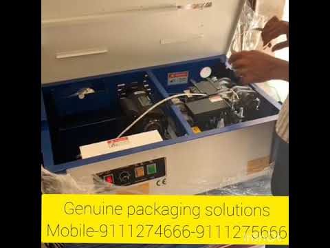 Semi automatic straping machine