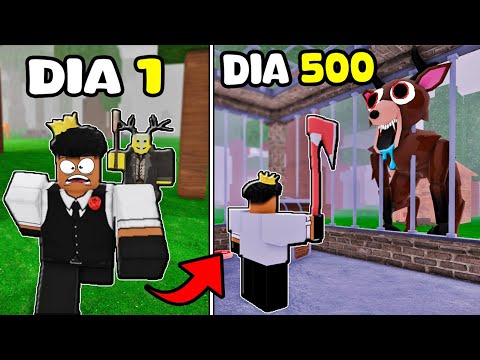 SOBREVIVI DE 0 A 500 DIAS NO 99 NIGHTS IN THE FOREST E ALGO BIZARRO ACONTECEU TODOS OS DIAS!!!