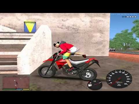 GTA SA - MC PP da VS, MC Kevin e MC Nego Blue +Fuga De XT660 No Gate