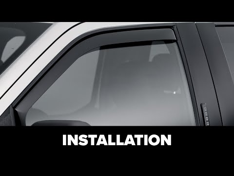 WeatherTech Side Window Deflectors: Front Installation