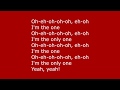 DJ Khaled I M The One Lyrics