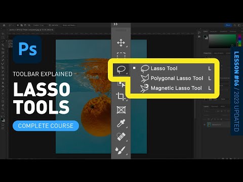Lasso Tool & Polygonal & Magnetic Lasso - Toolbar Explained & Demonstrated [Photoshop for Beginners]