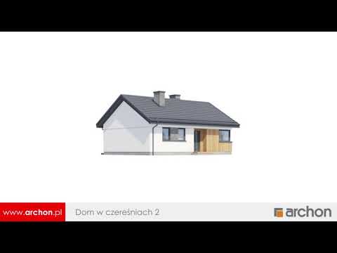 Dom w czereśniach 2 – Parterówka na wąską działkę I ARCHON+ Projekty Domów