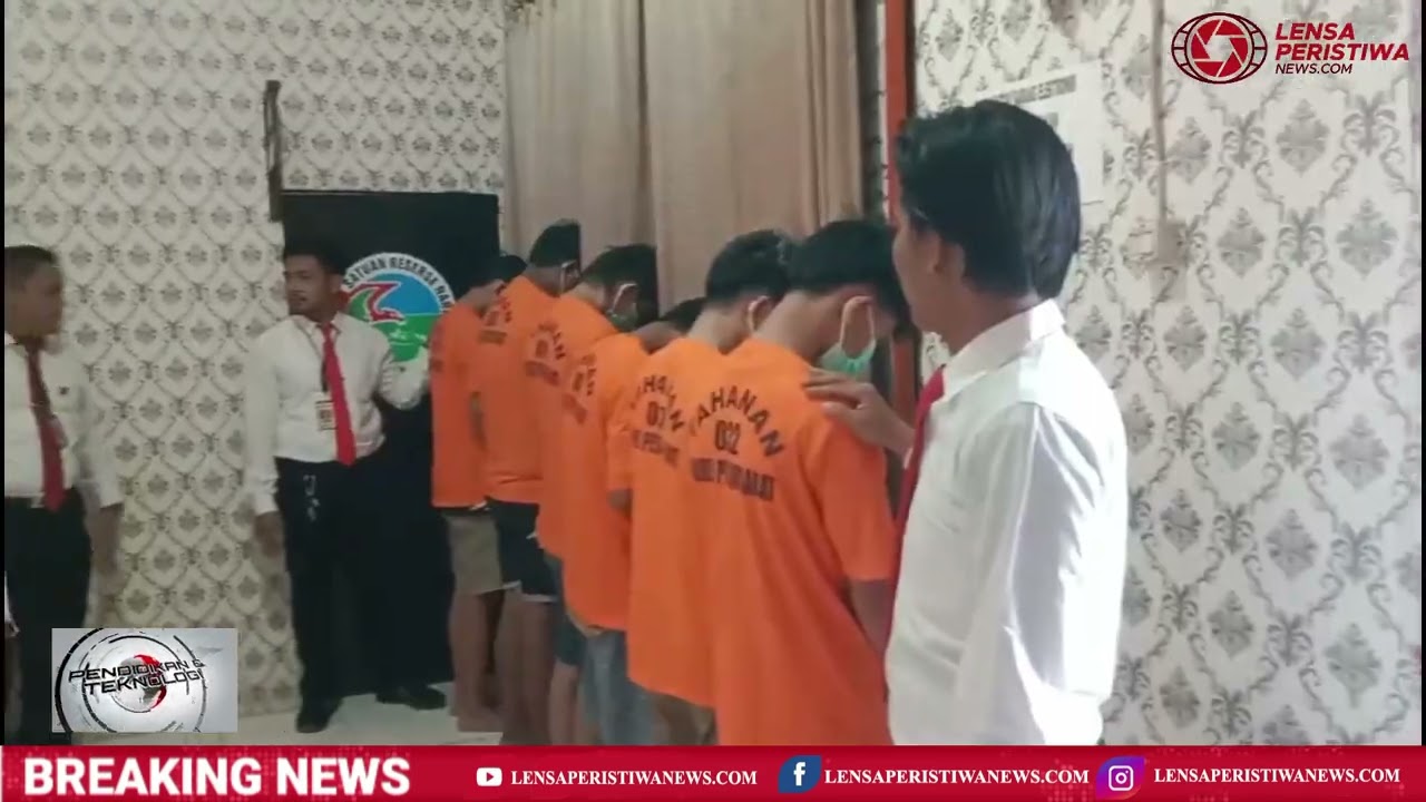 POLRES PESISIR BARAT AMANKAN 6 PELAKU PENGEROYOKAN ATAU PENGANIAYAAN YANG TIMBULKAN KORBAN JIWA