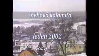 preview picture of video 'Bělá nad Radbuzou - sněhová kalamita leden 2002'
