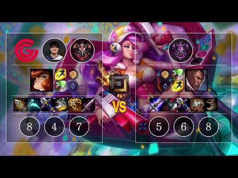 CG Piglet Miss Fortune vs Lucian Bot - KR GrandMaster Patch 10.10