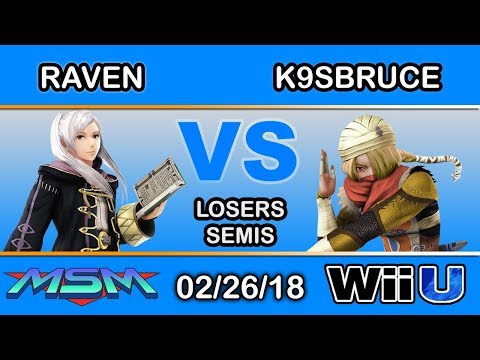 MSM 135 - Raven (Robin) Vs. K9sbruce (Sheik) Losers Semis - Smash 4