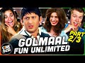 GOLMAAL: FUN UNLIMITED Movie Reaction Part 2/3! | Ajay Devgn | Arshad Warsi | Sharman Joshi