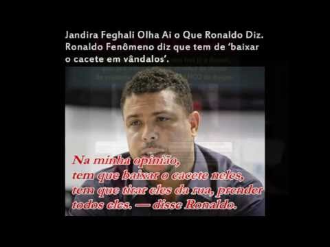 Jandira Feghali Ronaldo Fenômeno fez Incitação ao crime e ai, não vai fazer nada?