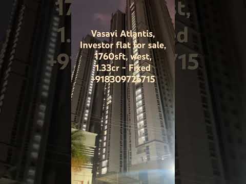 Vasavi Atlantis || 1760sft || 3bhk ||Narsingi || Hyderabad || +918309726715