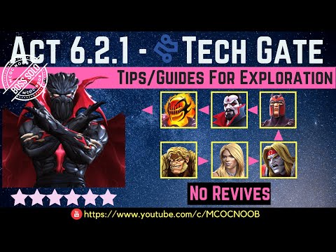 MCOC: Act 6.2.1 - Tech Rarity Gate - Tips/Guide - No Revives - Story quest