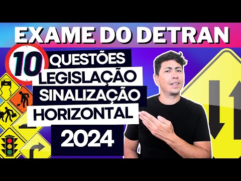 DETRAN 2024 SIMULATION - REVIEW OF 10 QUESTIONS - LEGISLATION, HORIZONTAL SIGNALING DETRAN 2024