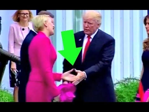 Trump got SAD when Polish first lady REJECTS his Handshake at first attempt