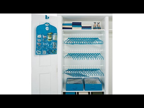 Huggable Hangers 100pc Closet and Storage Set  Chrome