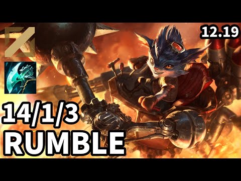 Rumble Mid vs Viktor - Ranked Grandmaster - Patch KR 12.19