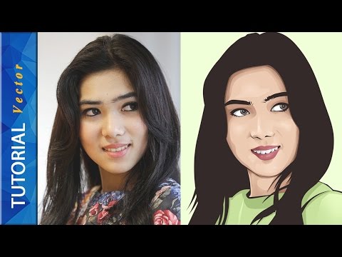 VECTOR VEXEL PHOTOSHOP TUTORIAL FACE BASIC 01 Isyana Sarasvati