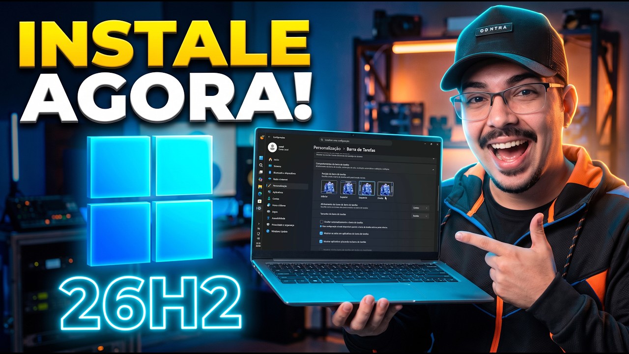 Apertei 1 Botão e Instalei o Windows 11 26H2 num PC de 10 Anos Atrás!