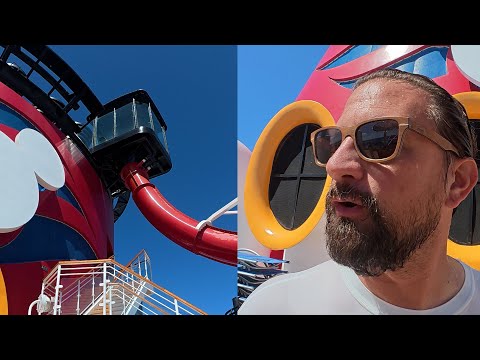 Disney Magic Cruise 2025! Our Last Sea Day, Finally Riding The Drop Slide & Double Palo Day!