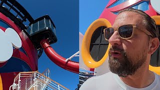 Disney Magic Cruise 2025! Our Last Sea Day, Finally Riding The Drop Slide & Double Palo Day!