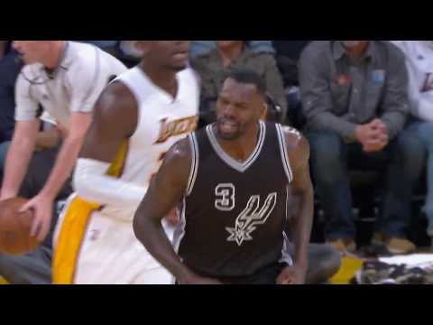 Manu Ginobili's No Look Pass Leads To Dedmon Slam | 02.26.17