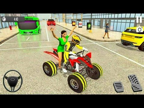 ATV Bike Taxi Sim 2021 | Taxi Simulator Game_ Android Gameplay