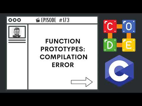 Function Prototypes Compilation Error Ep 173 C Programming Language