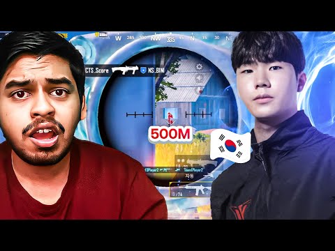 INTERNATIONAL 500m LONG RANGE KOREAN Player? 5 Finger Claw + Gyro Junior BEST Moments in PUBG MOBILE