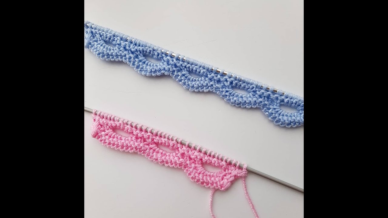 Bordo ai ferri n° 102/ knitted edge / Borde tejido