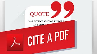 How to Cite a PDF [MLA Citation Style]