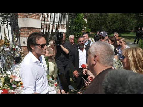 Alain Delon's sons greet their late father's fans | AFP