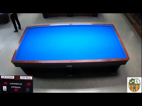 LLIGA NACIONAL 3 BANDES 2ª DIVISIO  -  S.B.FOMENT MOLINS vs C.B.MURO