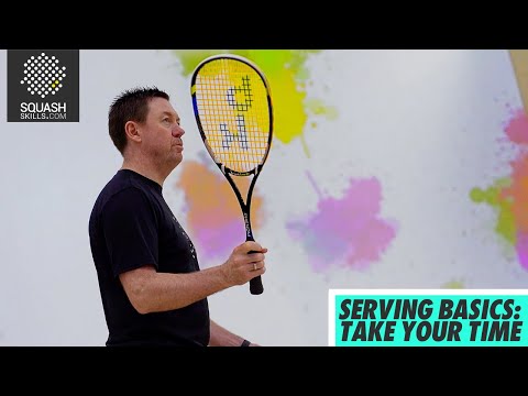 Squash tips: Serving basics with Shaun Moxham - Take your time