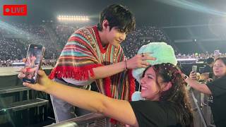Download lagu BTS's V Went Down to the Barricade Area in Lima & Gave THIS to ARMY?! (AN AMAZING MOMENT) mp3
